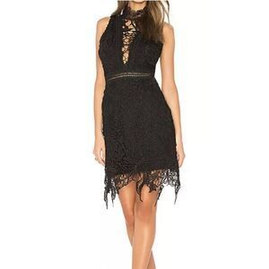 ASTR The Label Felicity Black Dress